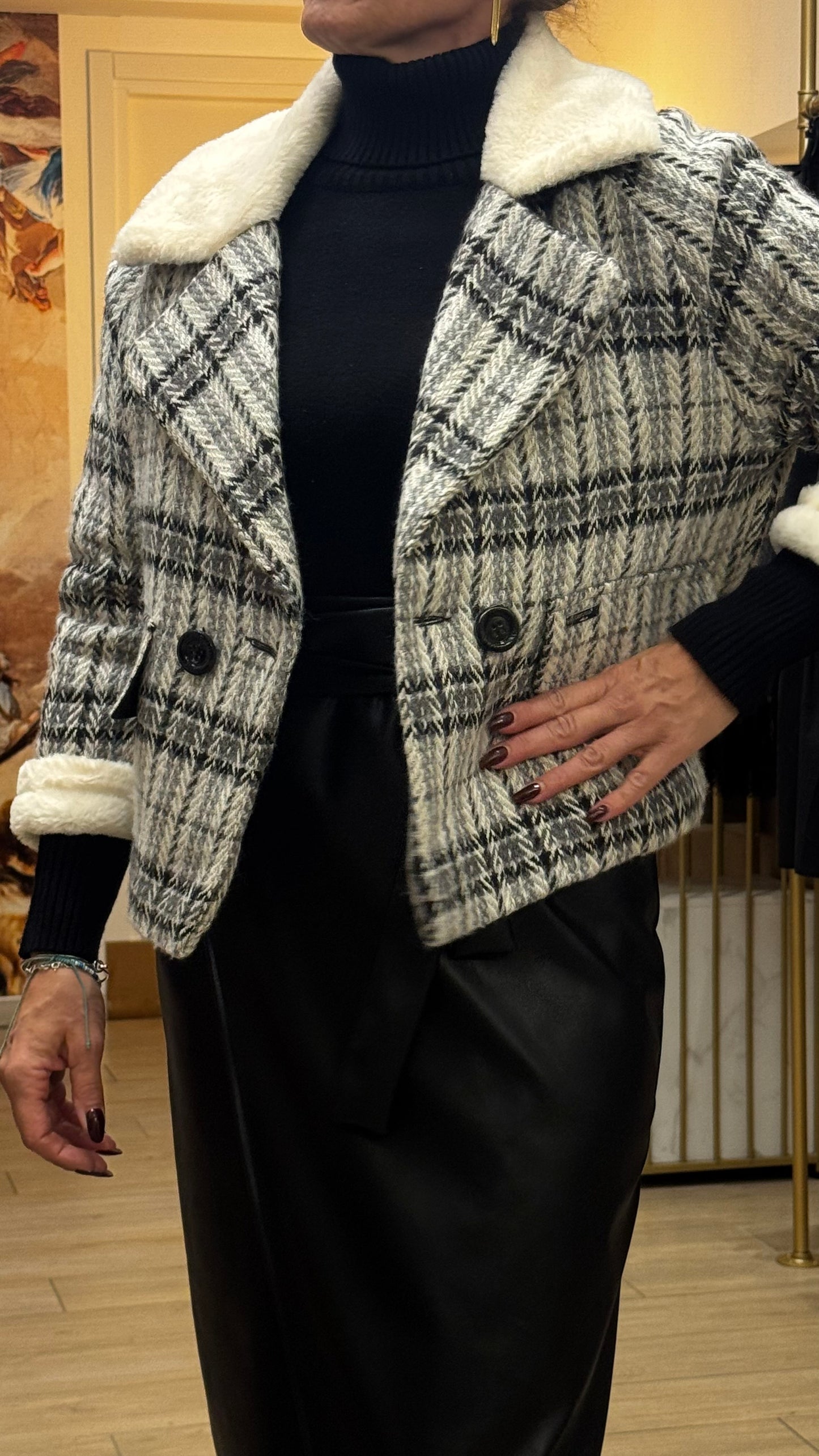 MAXI GIACCA PELOSA🩶