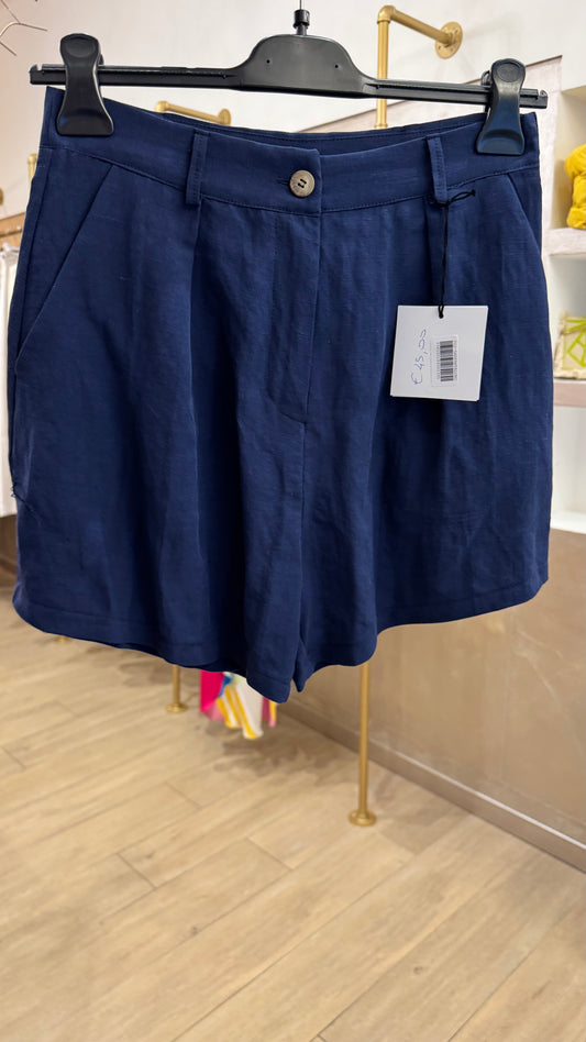 PANTALONCINO BIANCO/BLU