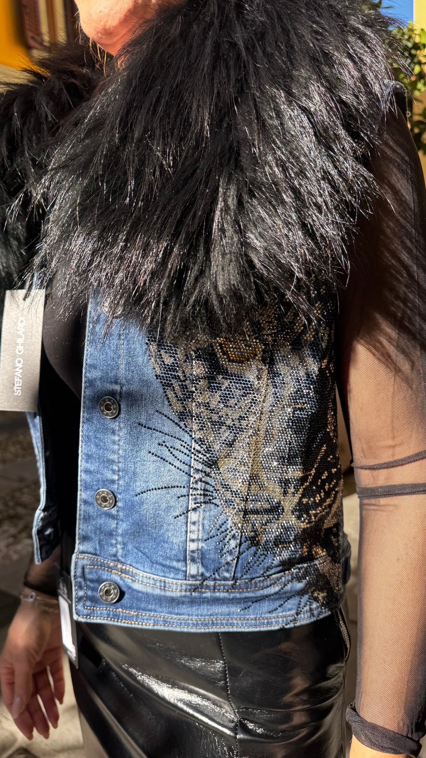 GILET CON COLLO IN VOLPE