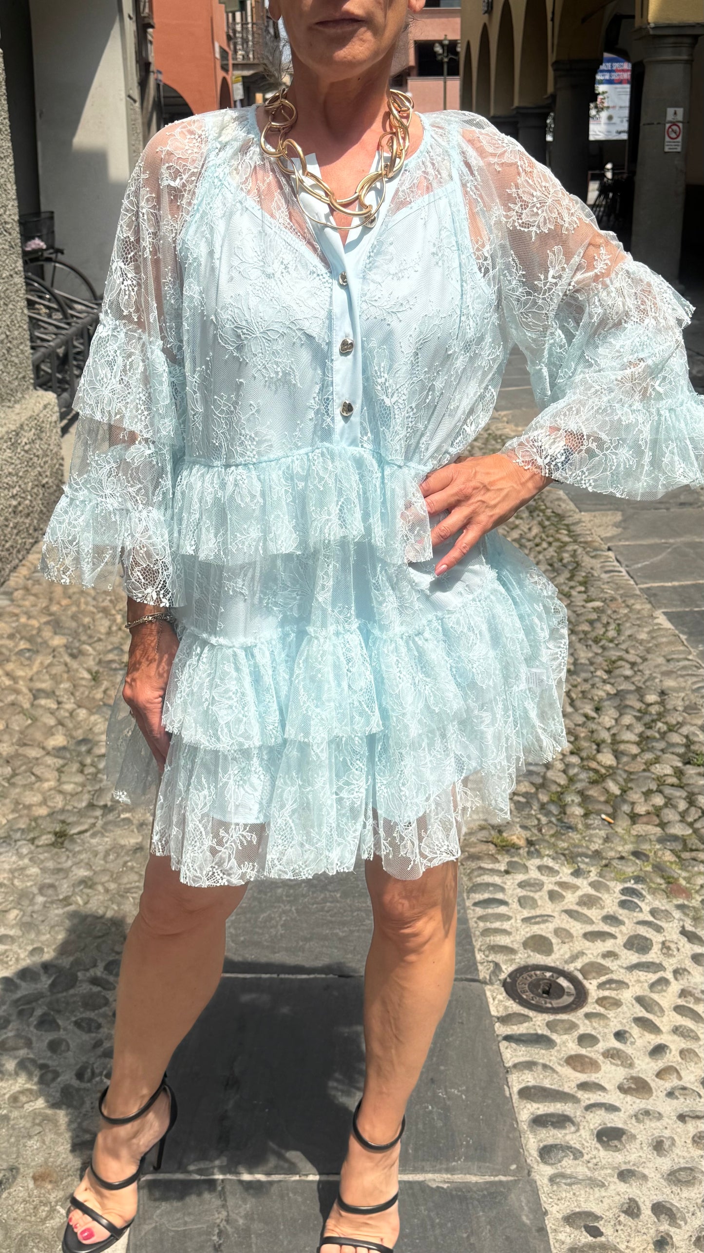 ABITO TOTAL PIZZO🩵