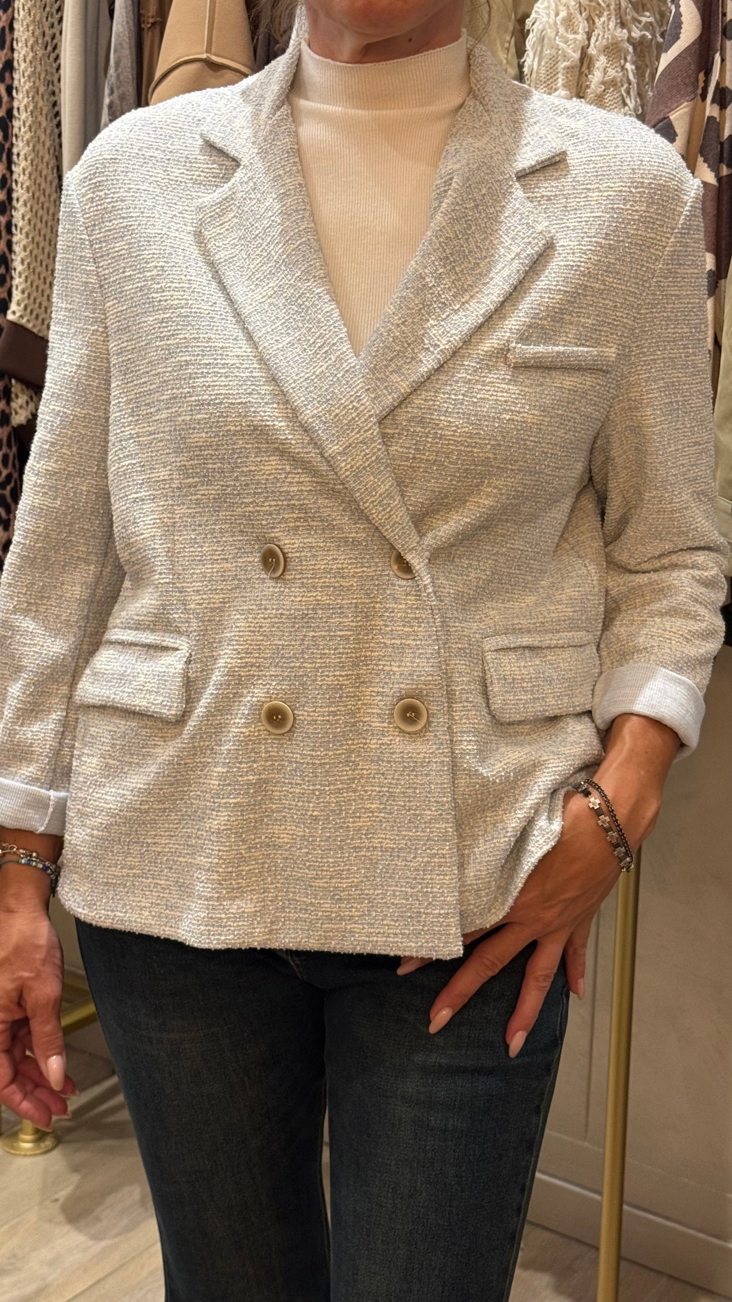 GIACCA IN COTONE BOUCLET