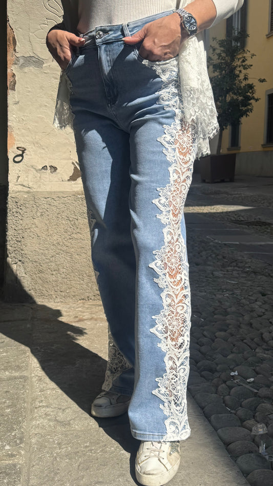 JEANS PIZZO MACRAMÉ