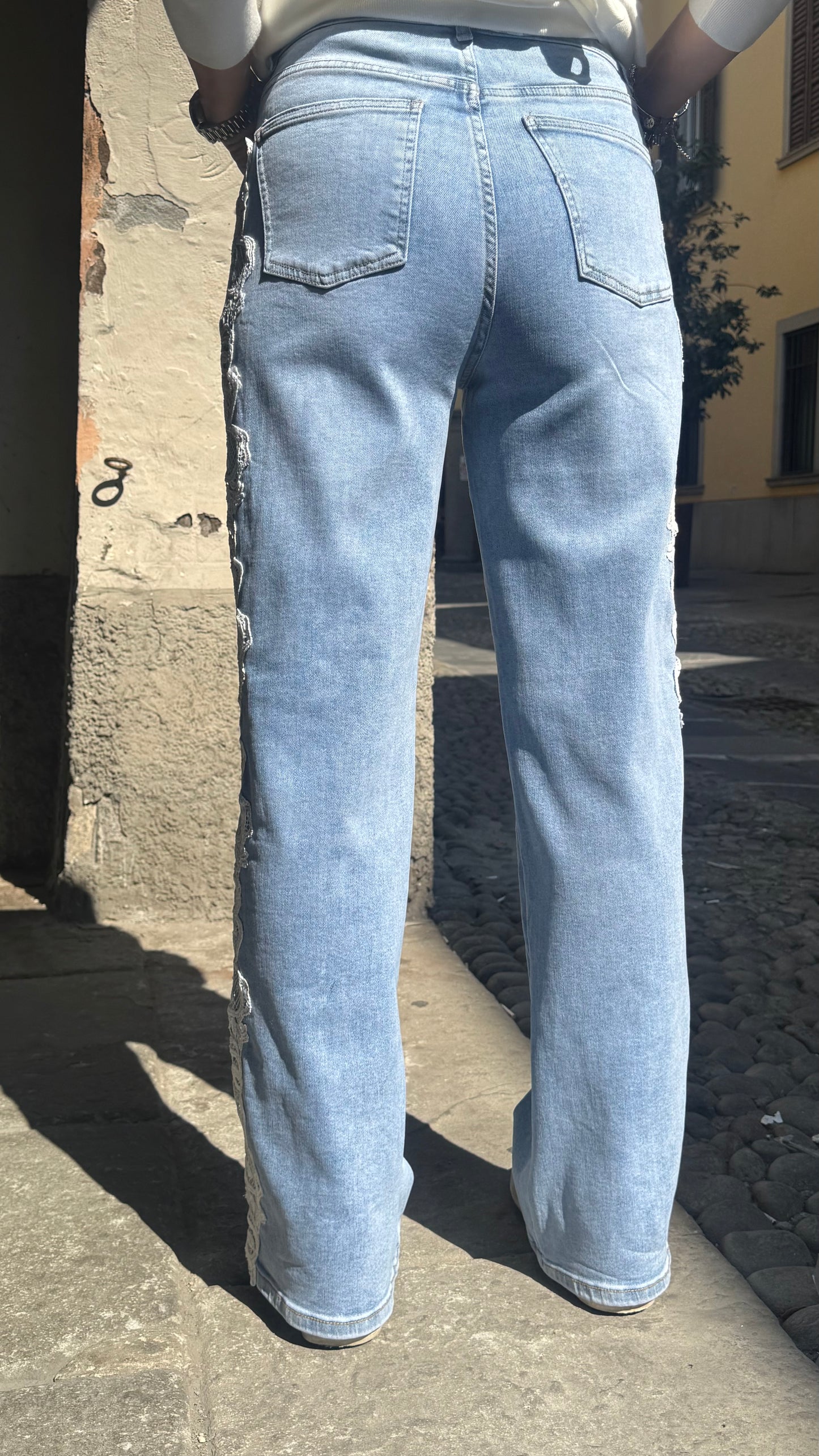 JEANS PIZZO MACRAMÉ