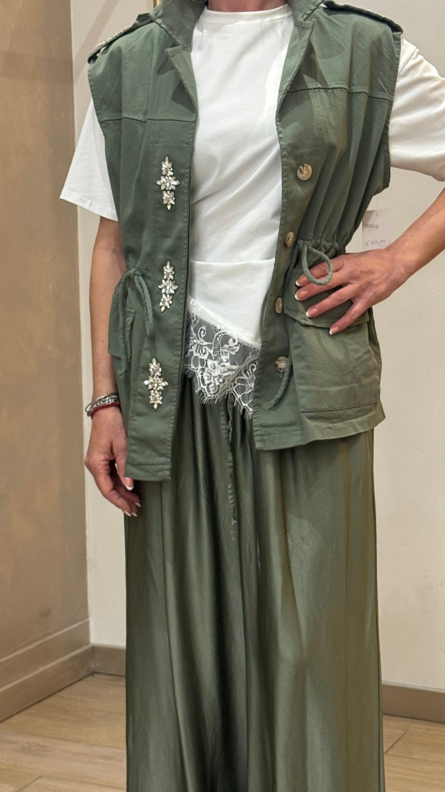 GILET STRASS