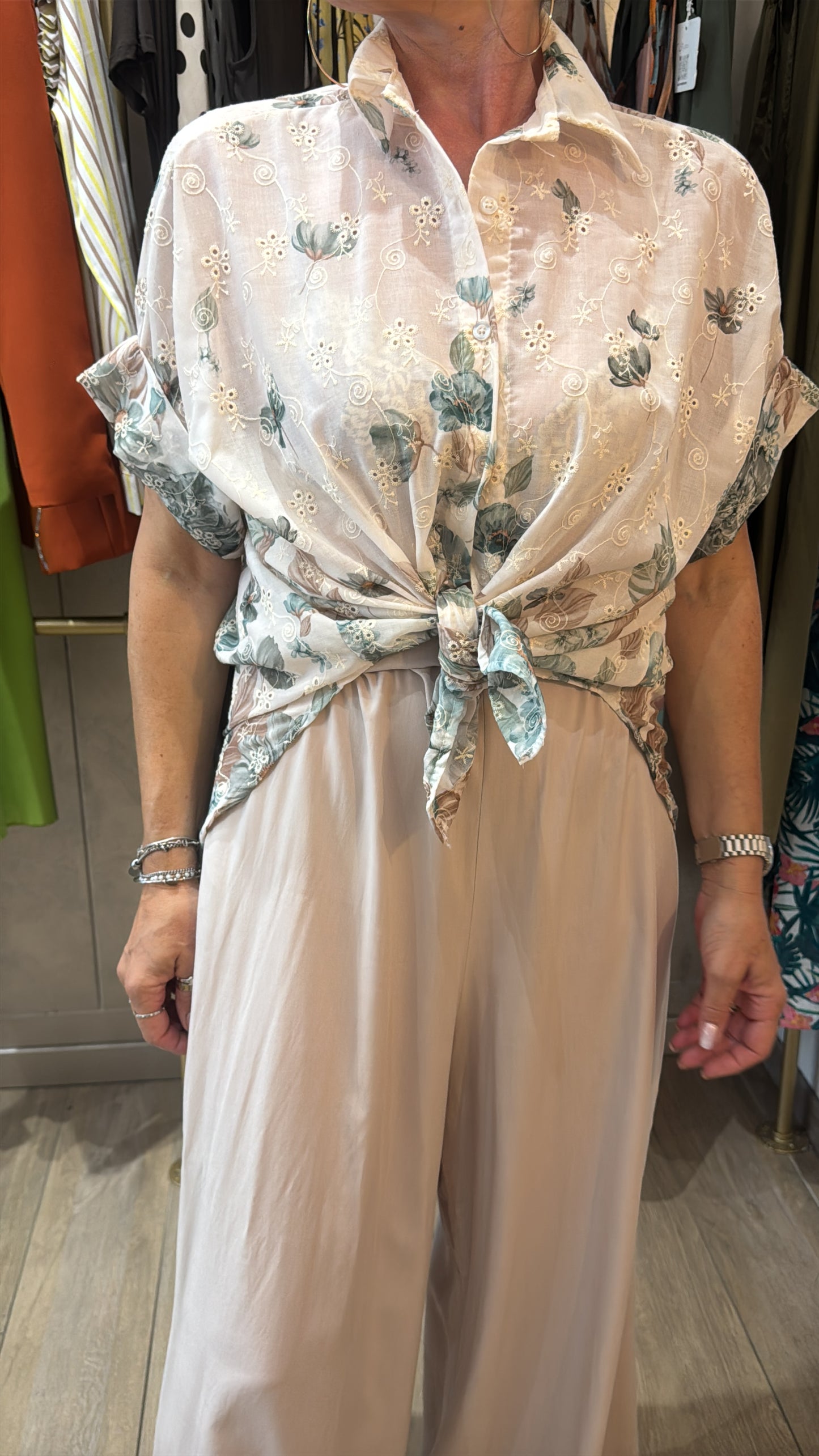 CAMICIA TRAFORATA